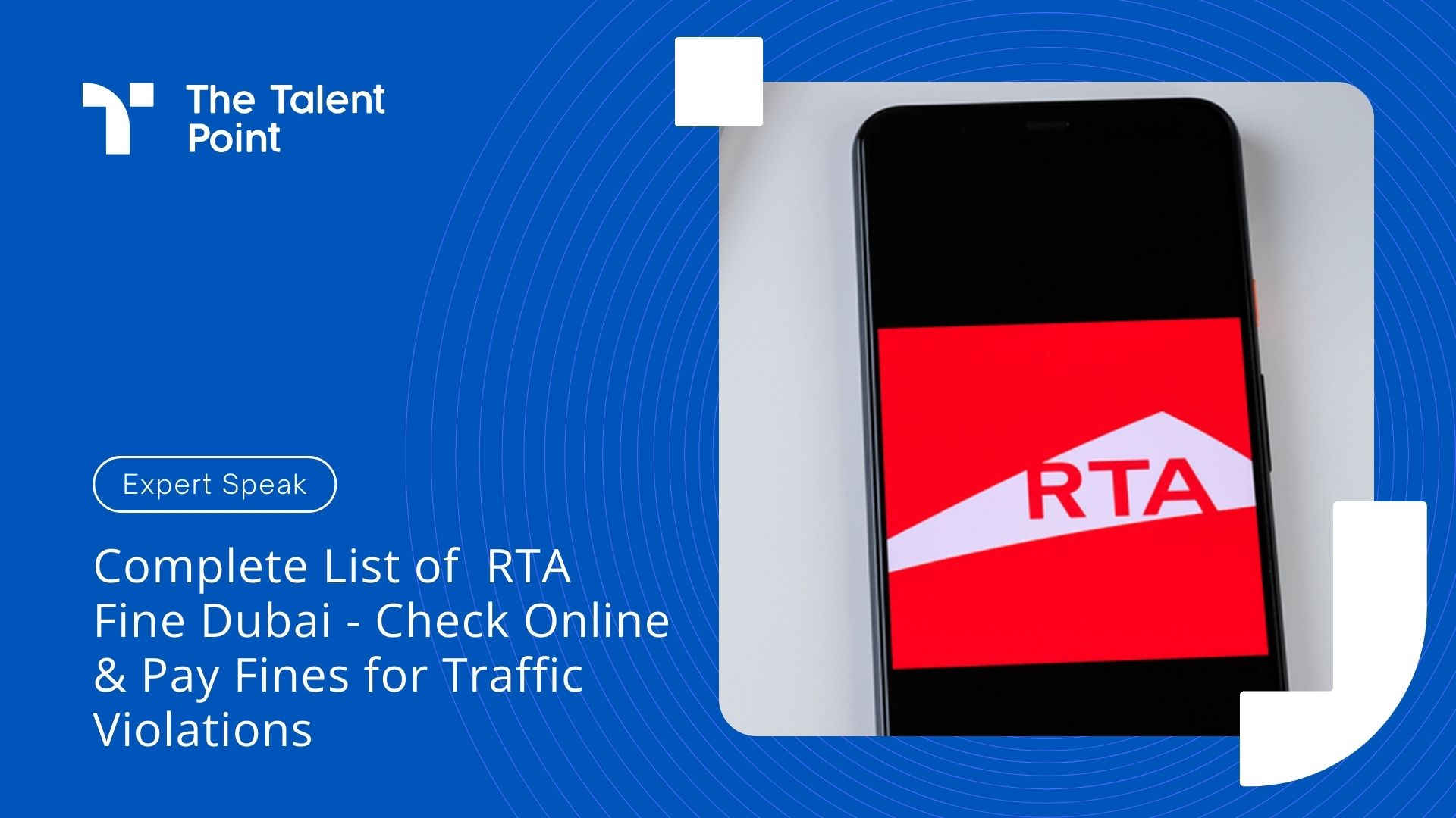 Complete List of RTA Fine Dubai - Check Online & Pay Fines for Traffic Violations