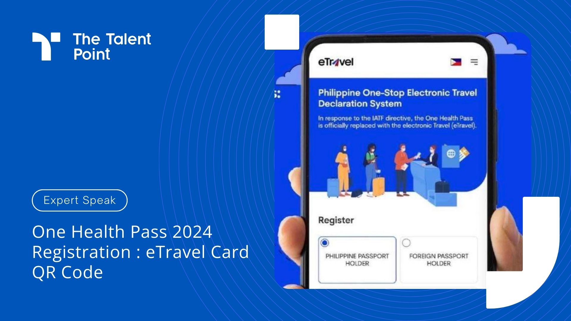 One Health Pass 2024 Registration : eTravel Card QR Code
